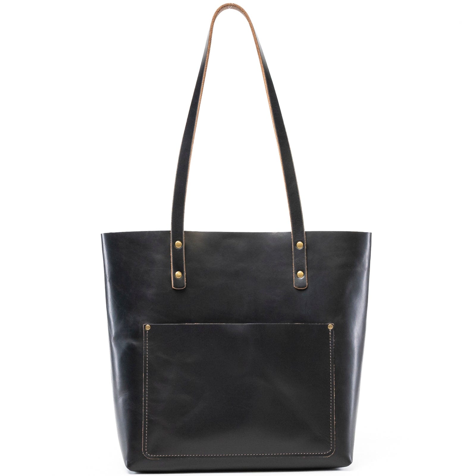 Leather Weekender Tote - Black Popov Leather