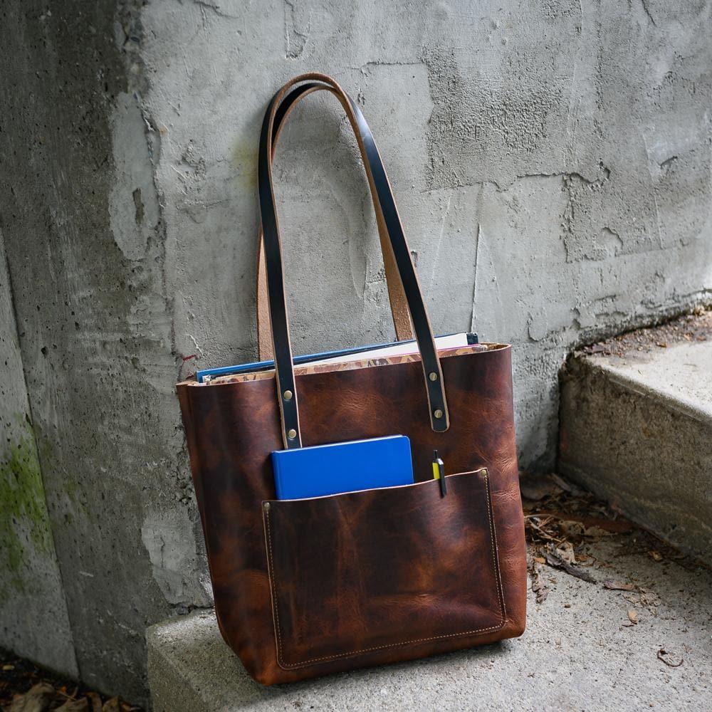 Leather Weekender Tote - Heritage Brown Popov Leather