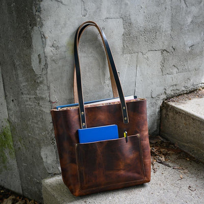 Leather Weekender Tote - Heritage Brown Popov Leather