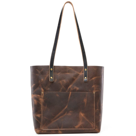 Leather Weekender Tote - English Tan Popov Leather
