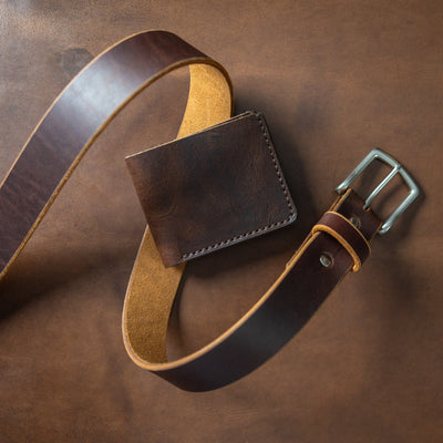 Matching Belt & Wallet Bundle - Heritage Brown Popov Leather®