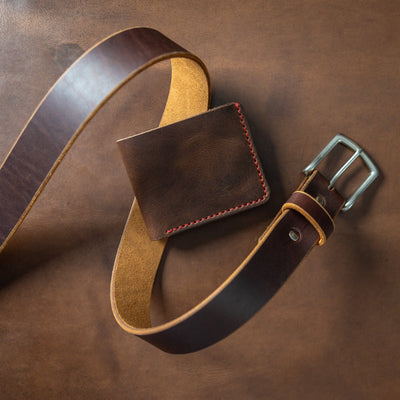 Matching Belt & Wallet Bundle - Heritage Brown Popov Leather®