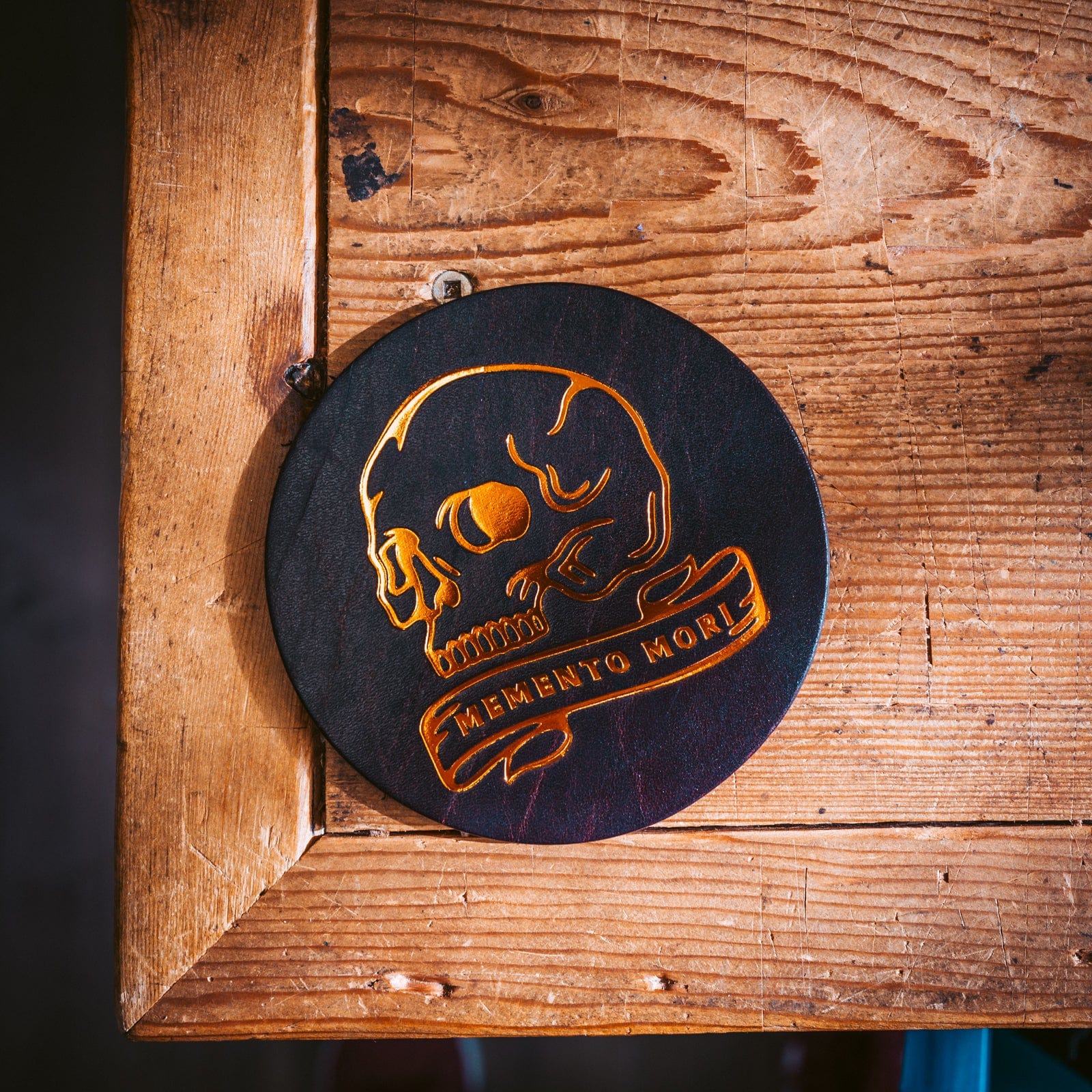 Memento Mori Coasters - 4 Pack Popov Leather