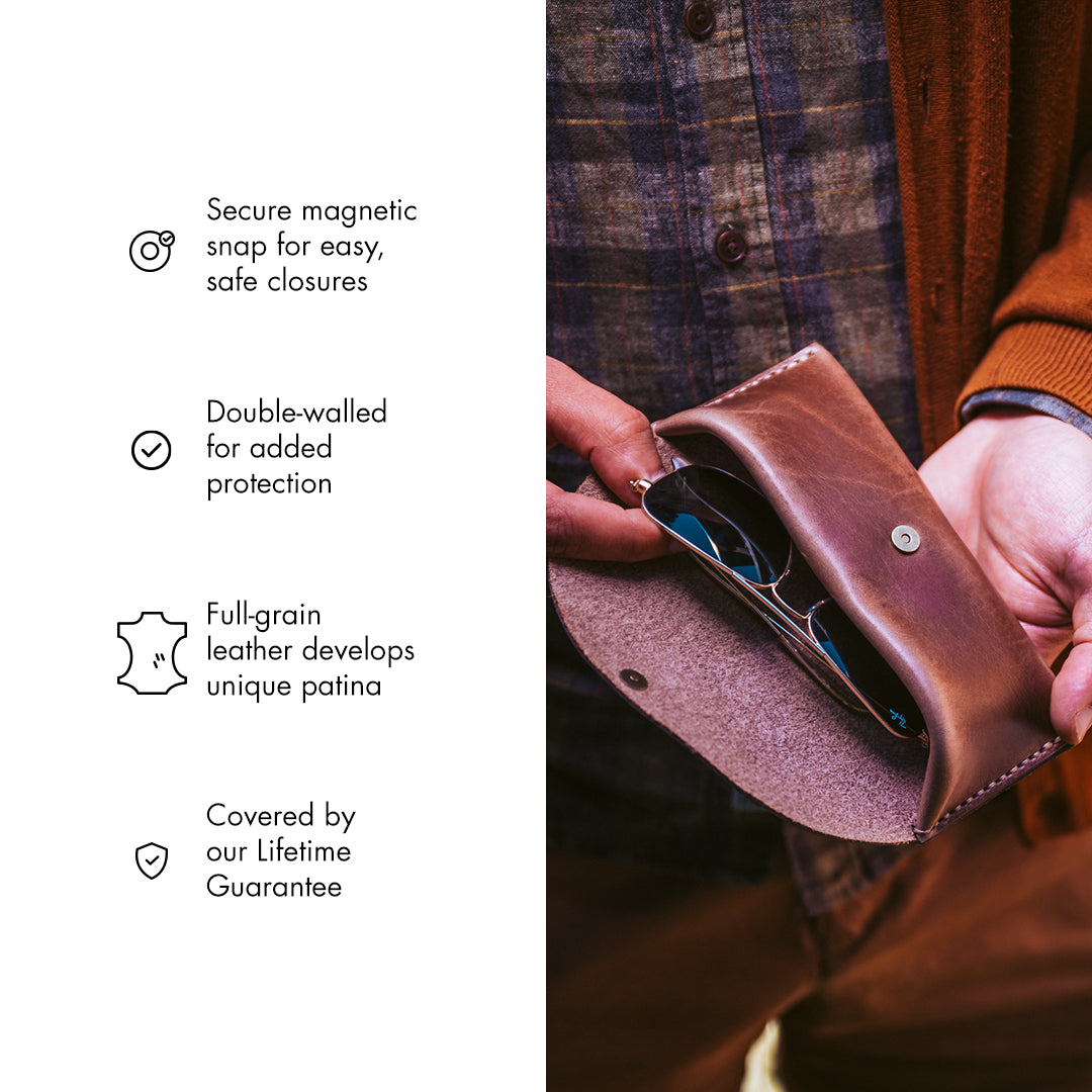 Leather Sunglasses Case