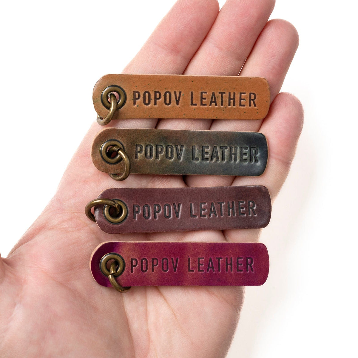 Premium Shell Cordovan Leather Keychain - Durable & Elegant | Popov Leather