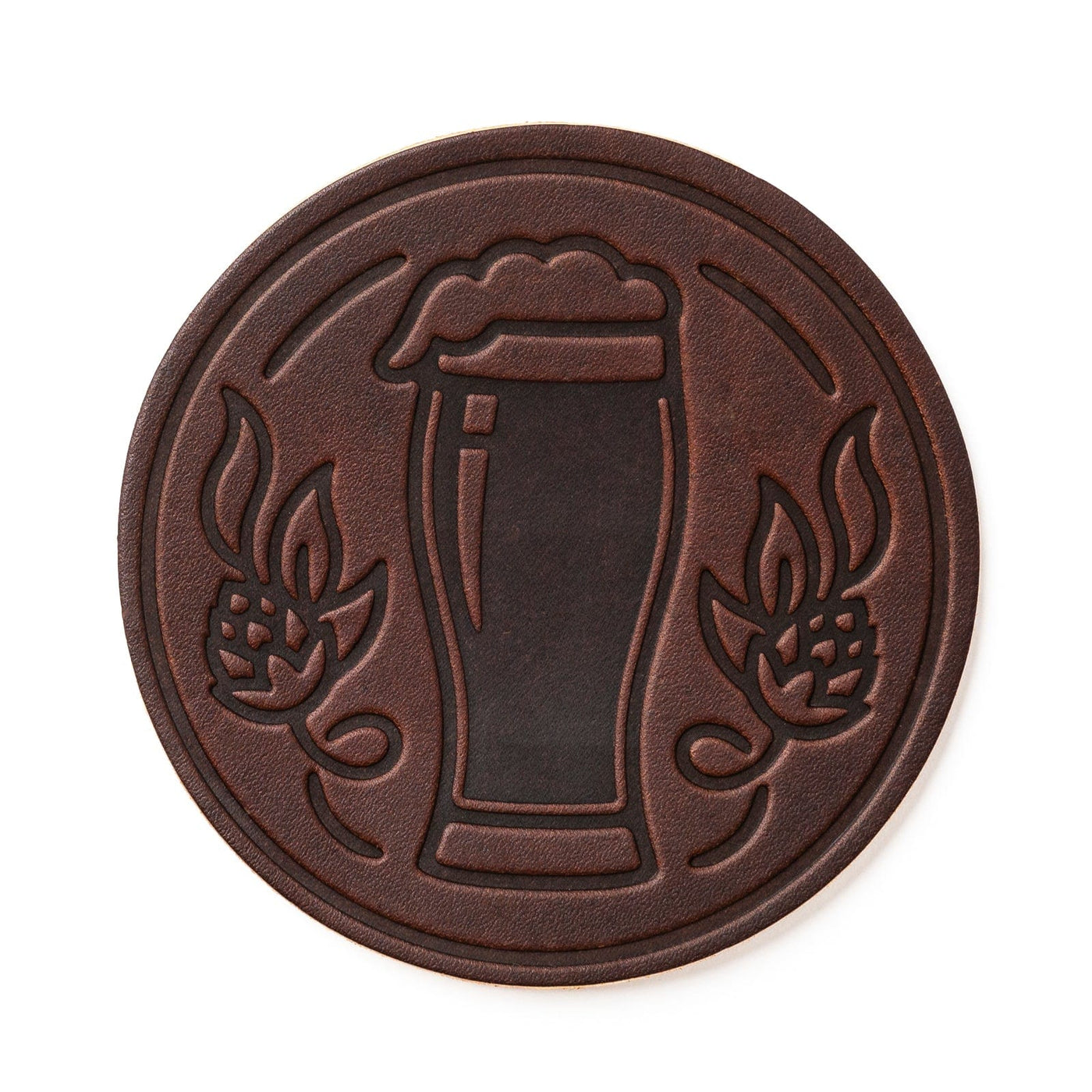 Stout Coasters - Heritage Brown - 4 Pack Popov Leather