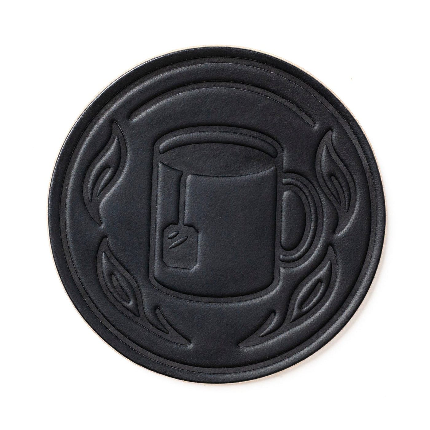 Tea Coasters - Black - 4 Pack Popov Leather